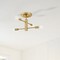Designers Fountain Arlo 14.25 in. 4-Light Brushed Gold Minimalist Semi Flush Mount with Bare Bulbs for Dining Rooms D320C-SF-BG - alternate 3